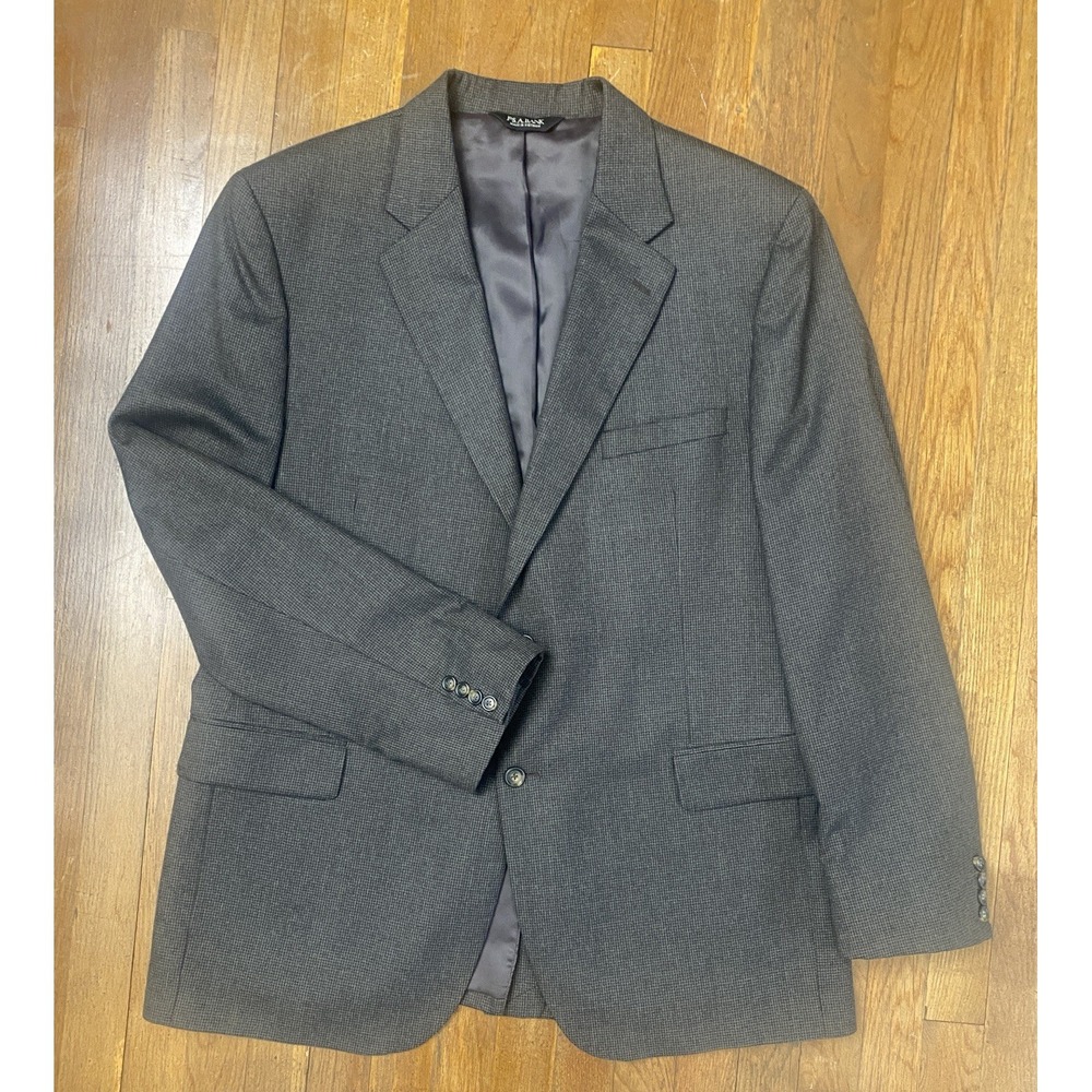 Jos‎ A Bank Men's Wool Cashmere 2 Button Brown Blazer Sportscoat  46L